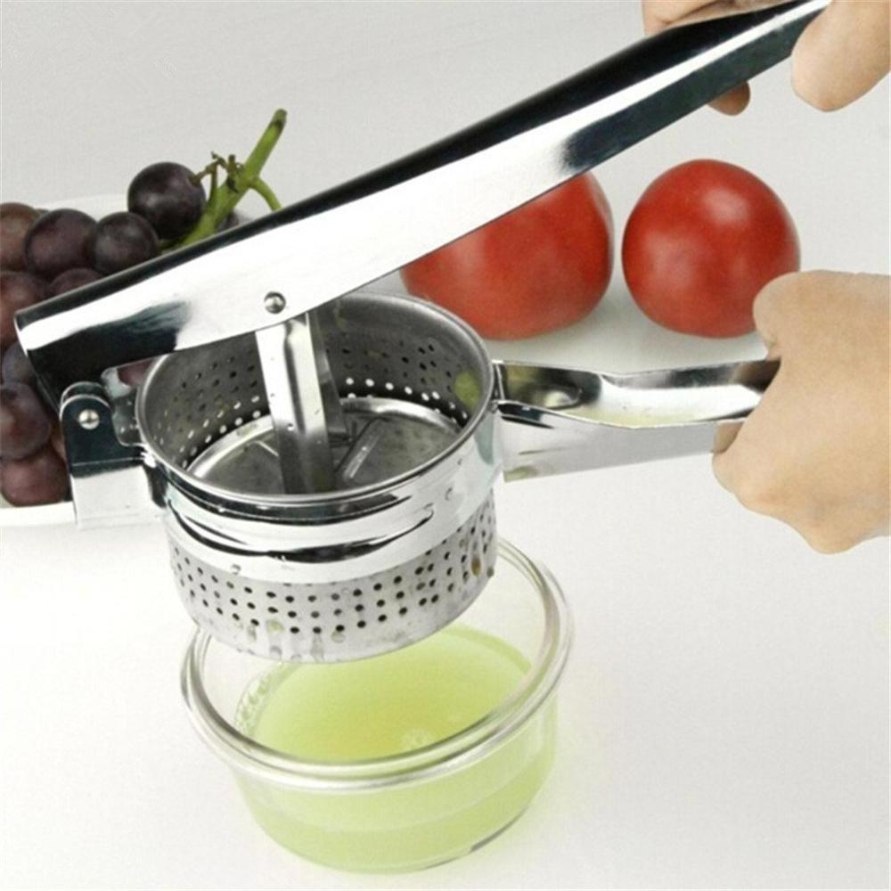 High quality fruit and vegetable tools stainless steel potato ricer masher