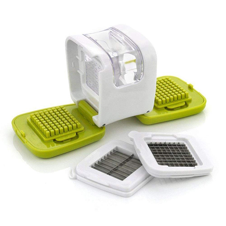 Stainless Steel 3-in-1 Garlic Cube Slicer Mini Garlic Press