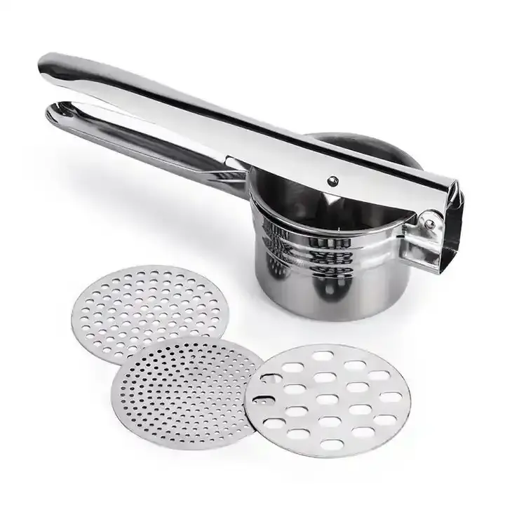 Potato Ricer Baby Strainer Fruit Masher and Food Press with Ergonomic Comfort Grip