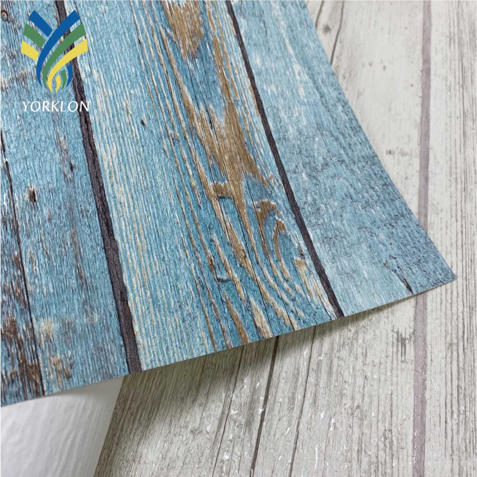 YT-NH 8 Natural 3D Wood Waterproof Brown Decorative Texture Cafe Home Decoration PVC Vinyl Wall Paper Wallpaper For Wall