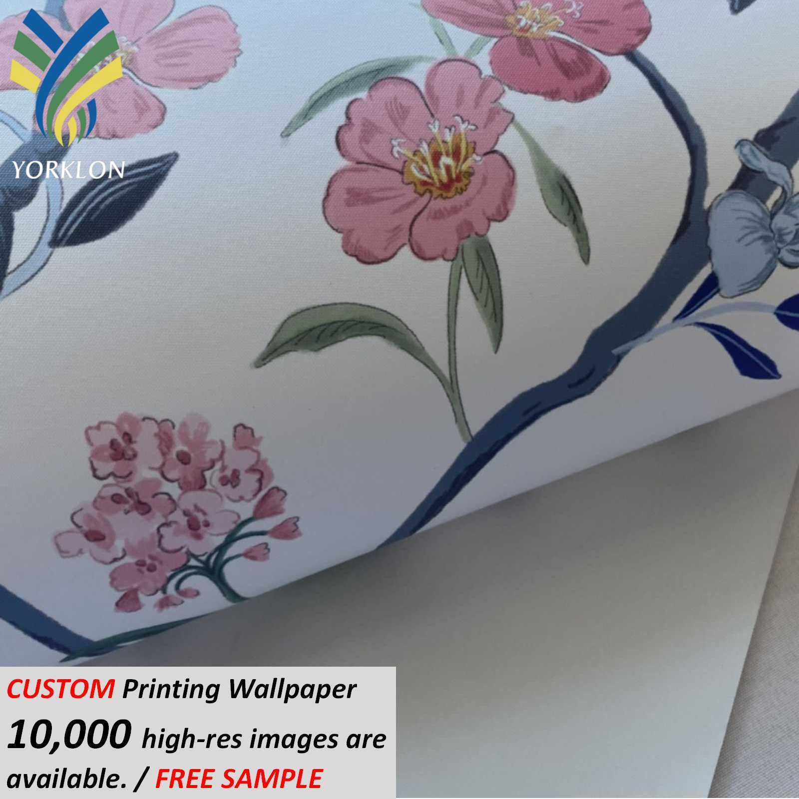 Custom 3D Floral Home Decoration Kitchen Waterproof Sticker Self Adhesive Wallpaper Murals Peel And Stick