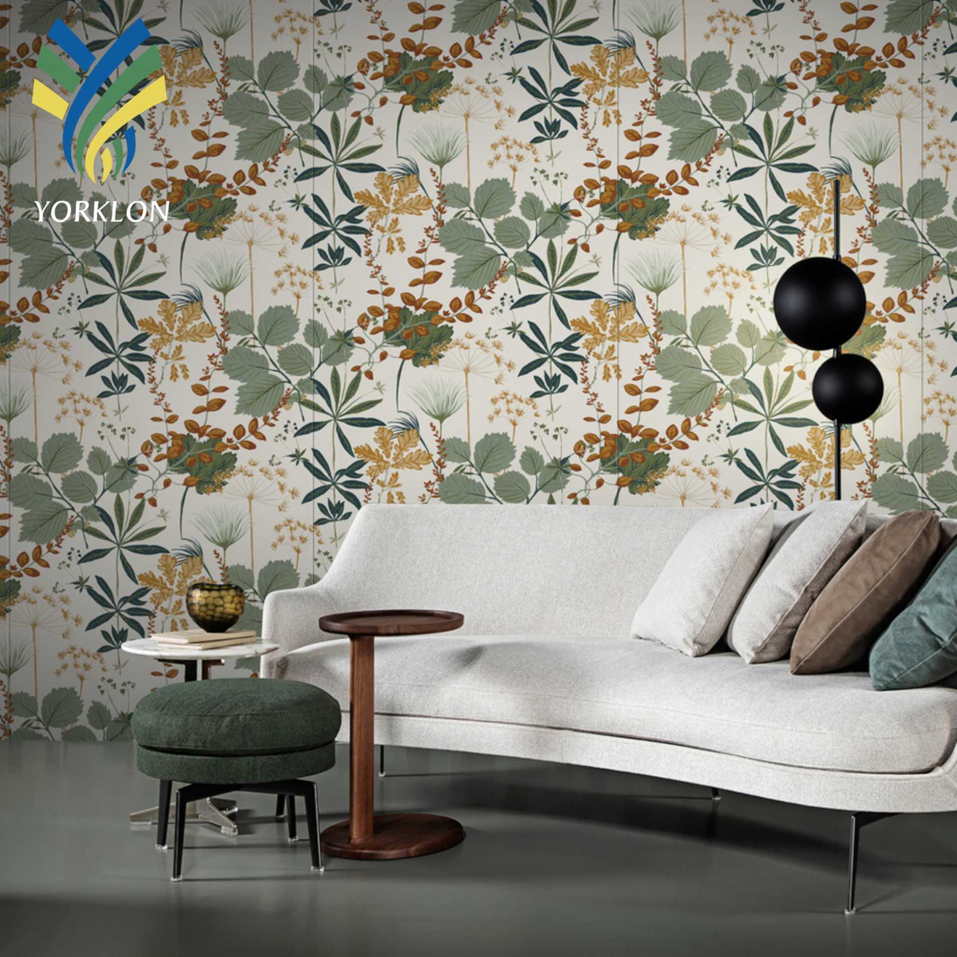 Custom Floral Wall paper Printing Palm Tree Papier Peint Wall Murals 3D Tropical Wallpaper Murals For room