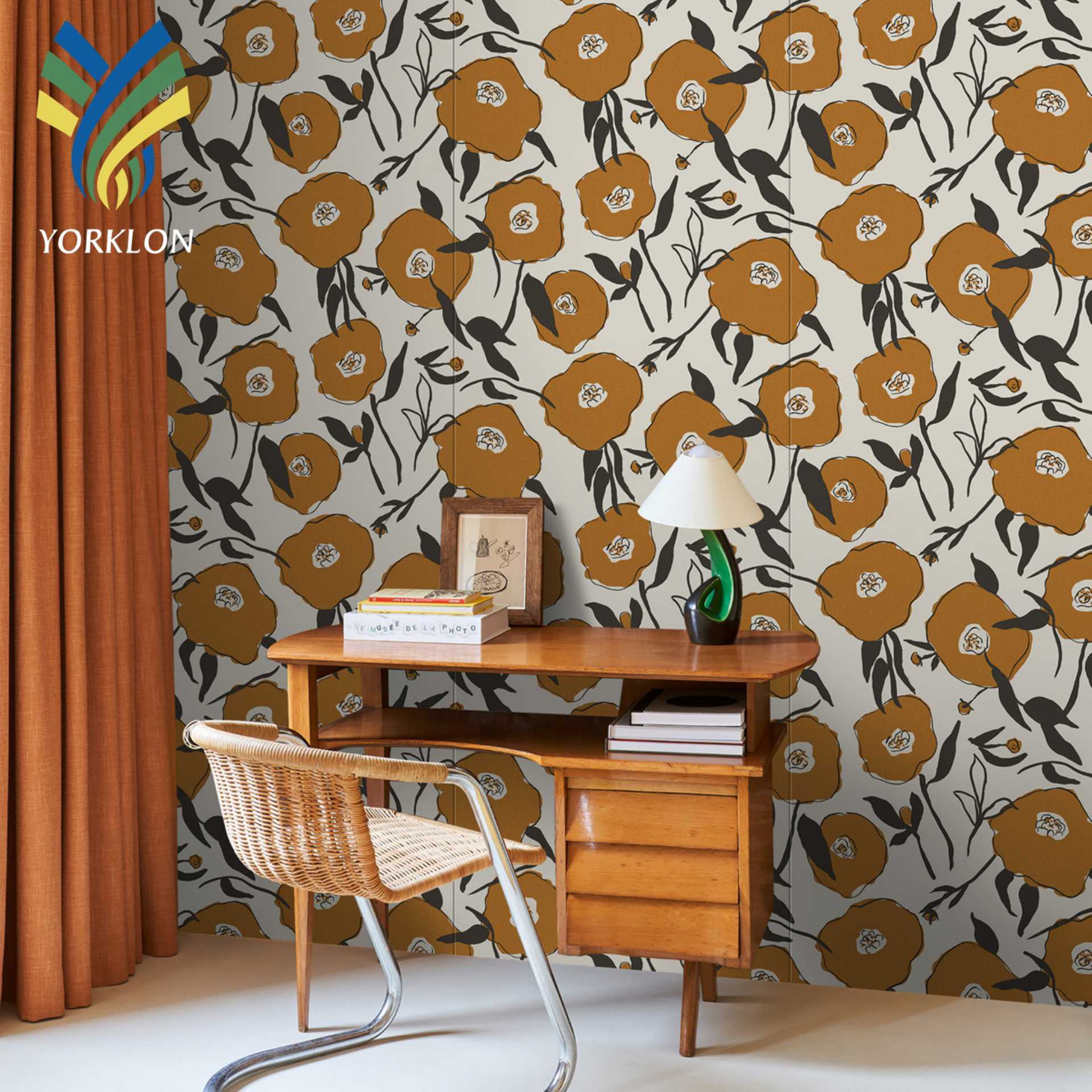 Custom Floral Wall paper Printing Palm Tree Papier Peint Wall Murals 3D Tropical Wallpaper Murals For room