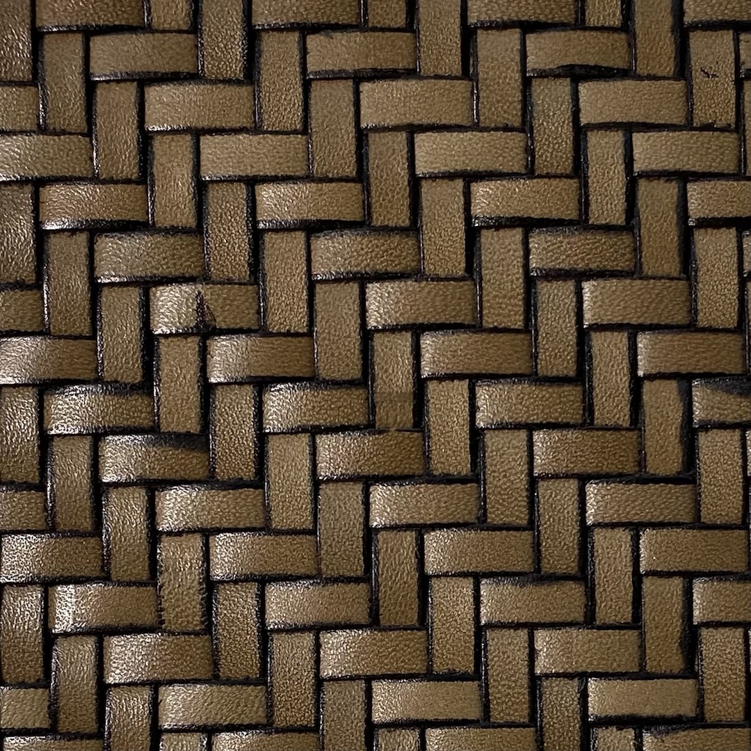 YT224 genuine leather woven leather for luxury home interior wall and hotel upholstery wall decoration