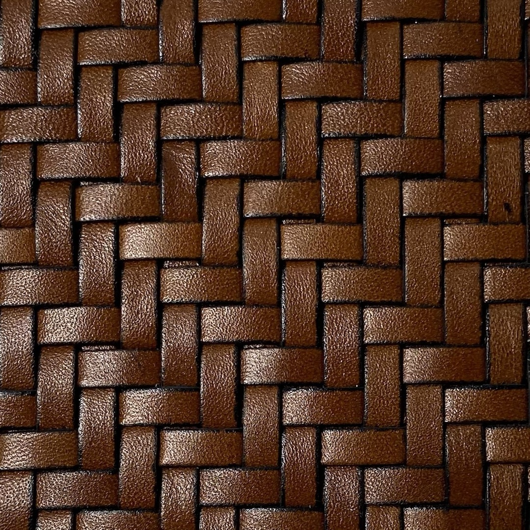 YT224 genuine leather woven leather for luxury home interior wall and hotel upholstery wall decoration