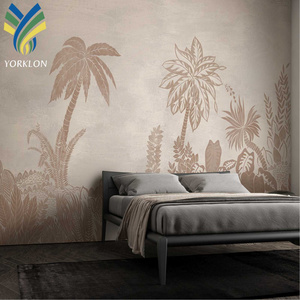 YKML 150 Mural Wall paper Trees Forest Modern Antique Non Woven Paper 3D Interior Mural Wallpaper For Decoration Wall