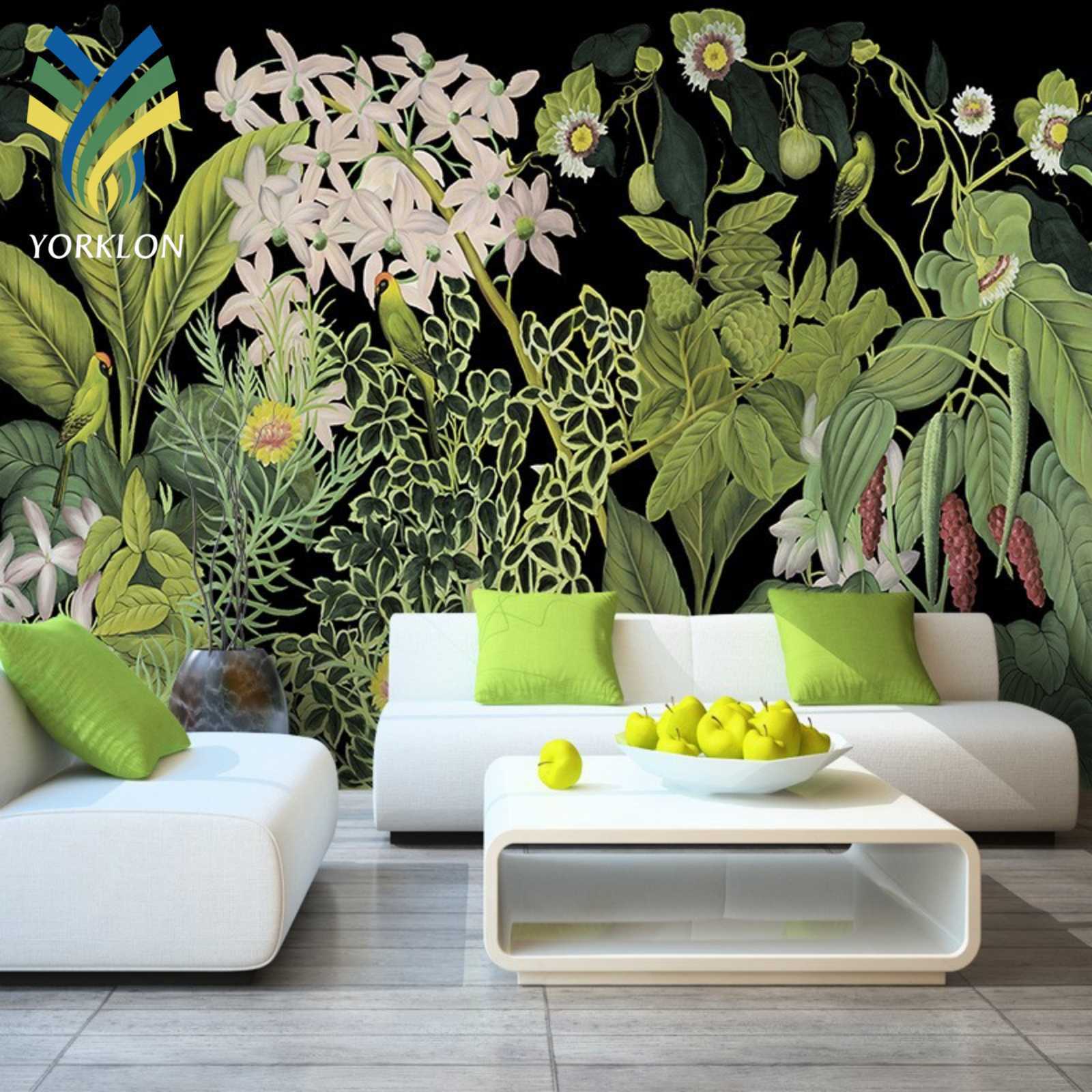 Custom Printing Removable Self Adhesive Peel And Stick Fabric Vinyl Non Woven Wall Paper 3D Home Decoration Mural Wallpaper