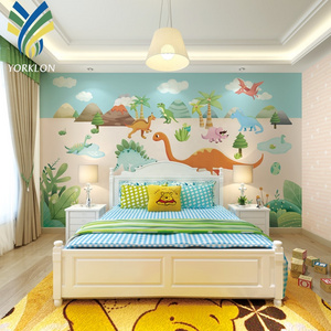 YKMK 0034 New Custom Children Room Decoration Wallpaper Dinosaur Boy Bedroom Kids Wallpaper Modern 100% Customized Product