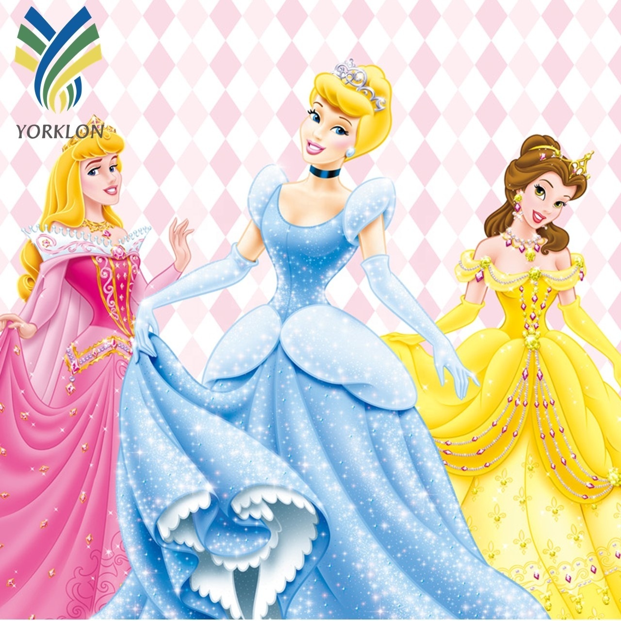 YKMK 0001 Children Room Decor Cartoon Character Wallpaper Pastel Princess Wallpaper Modern 100% Customized Product 5 Years