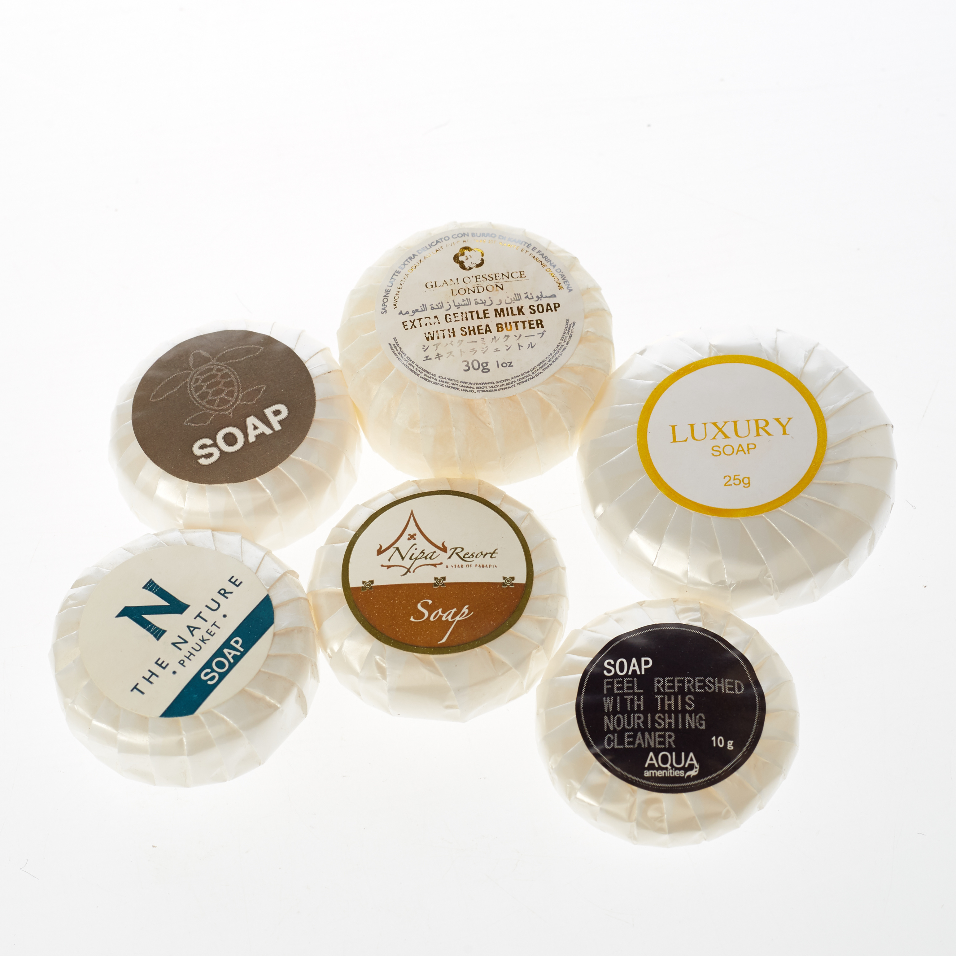 Hotel supplies customized shape biodegradable hotel shampoo and soap