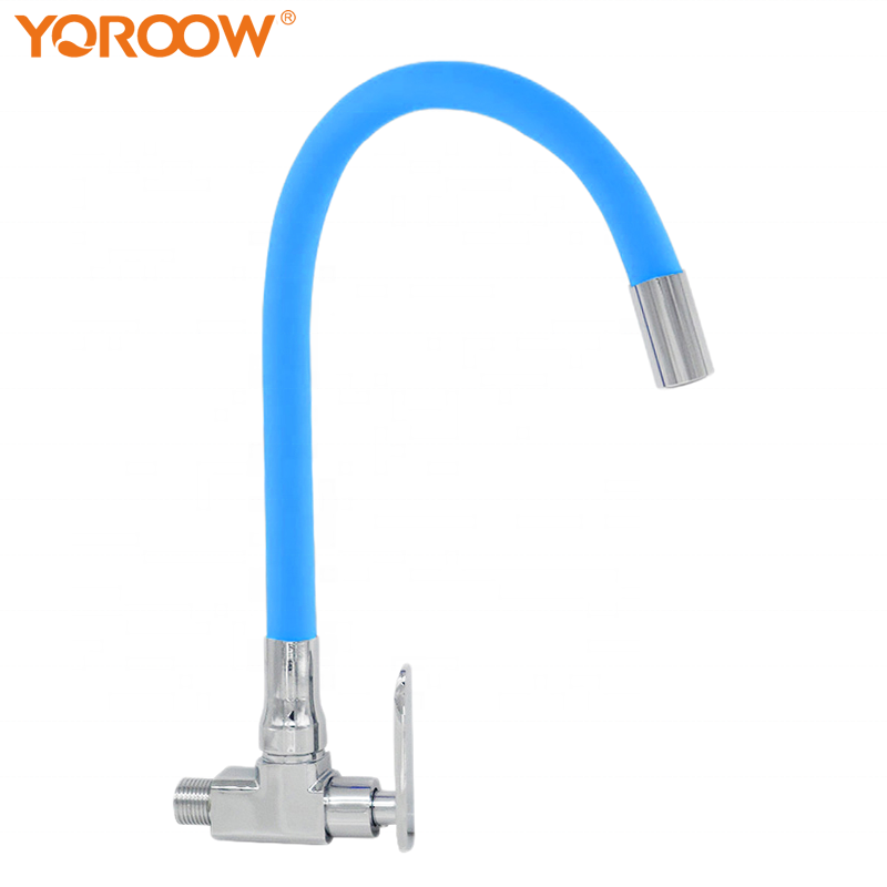 Faucet Manufacturers colorful pull out kitchen sink faucet  cold water zinc body plastic handle flexible hose kitchen faucet