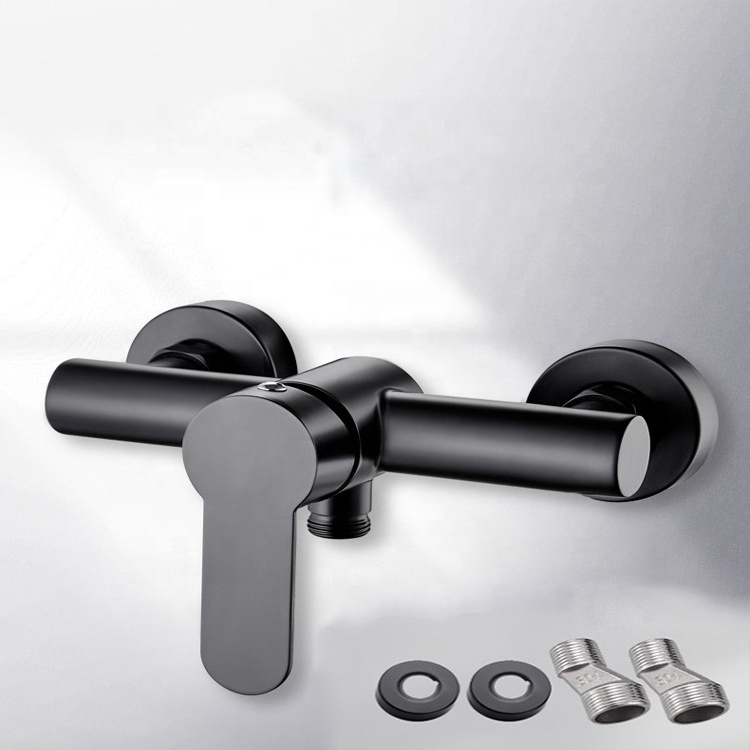 Black stainless steel shower valve stainless steel paint faucet shower valve light and dark for bathroom