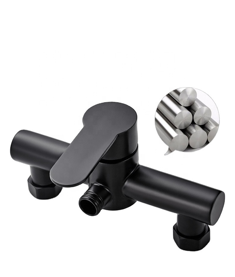 Black stainless steel shower valve stainless steel paint faucet shower valve light and dark for bathroom