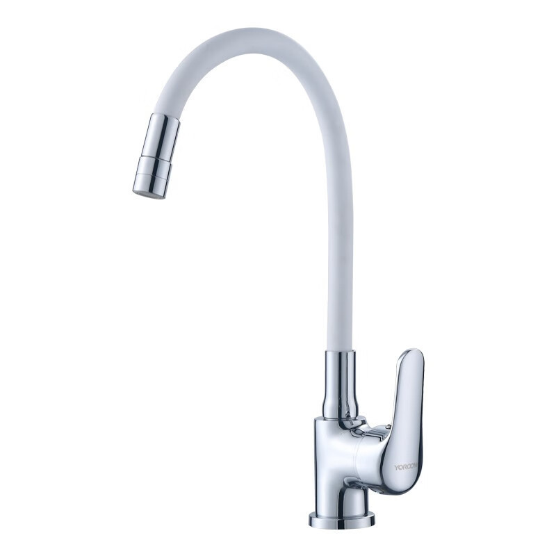 Brass body kitchen universal hot and cold faucet sink wash basin hose can rotate balcony laundry pool faucet white hot and cold