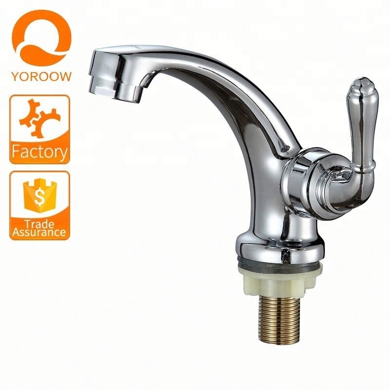 New design basin faucet set eco-friendly deck mounted chrome finish classical style single lever zinc wash bathroom sink faucets