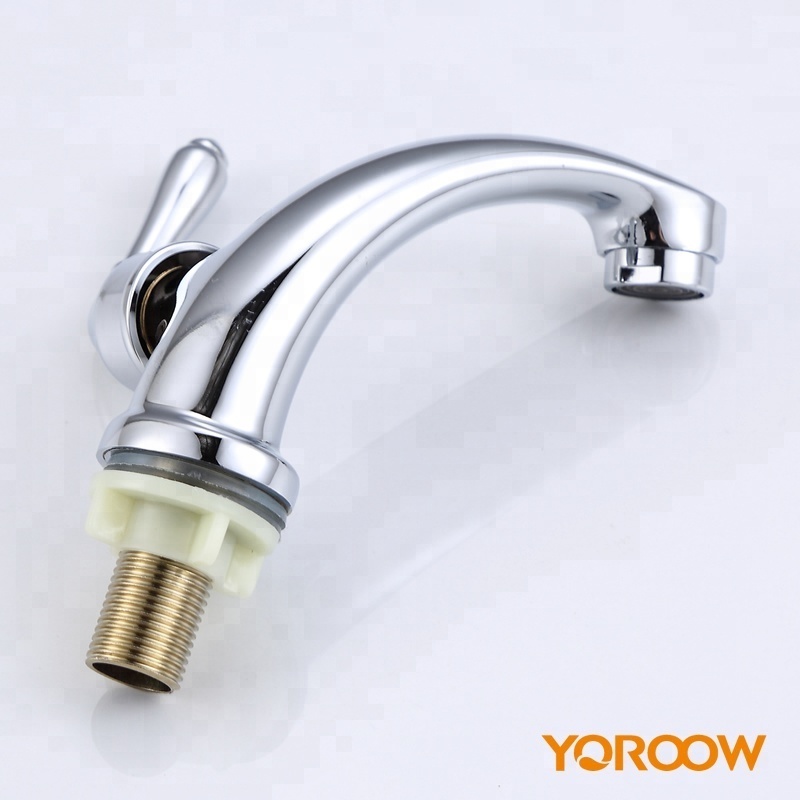 New design basin faucet set eco-friendly deck mounted chrome finish classical style single lever zinc wash bathroom sink faucets