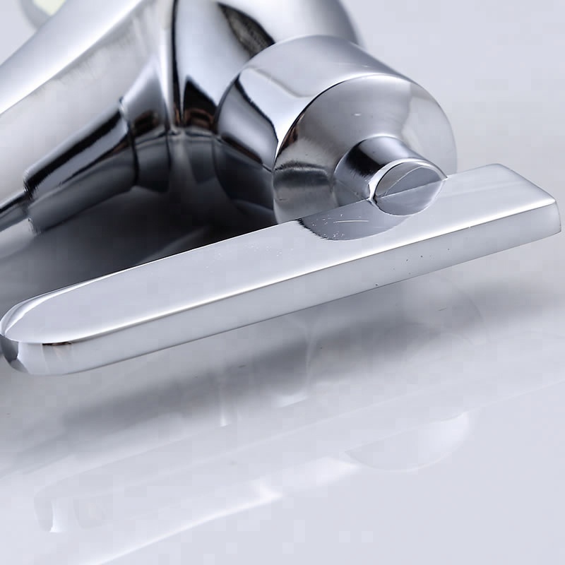 Popular bathroom shower bathtub sink faucet parts deck mounted chrome waterfall health toilet room basin long neck faucet