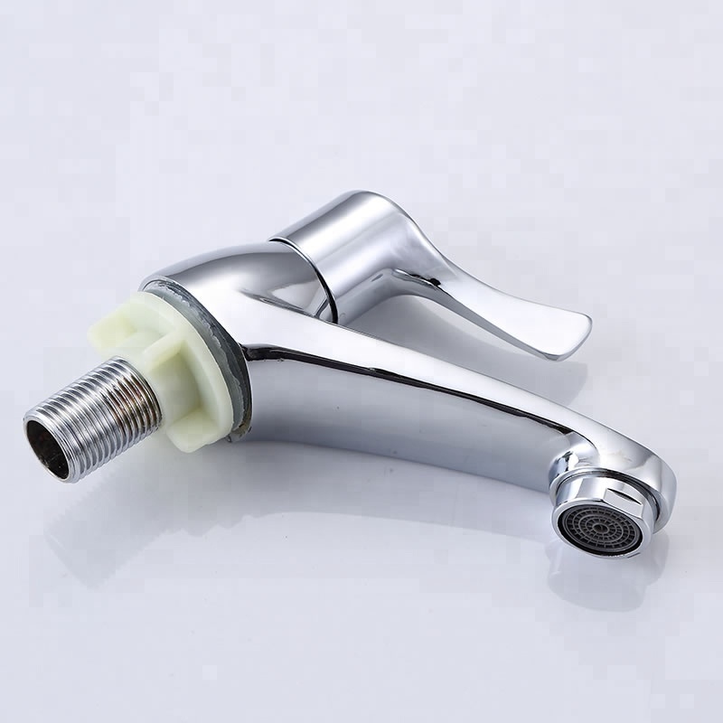 Factory supply easy Operation polishing plated one touch zinc basin faucet tap