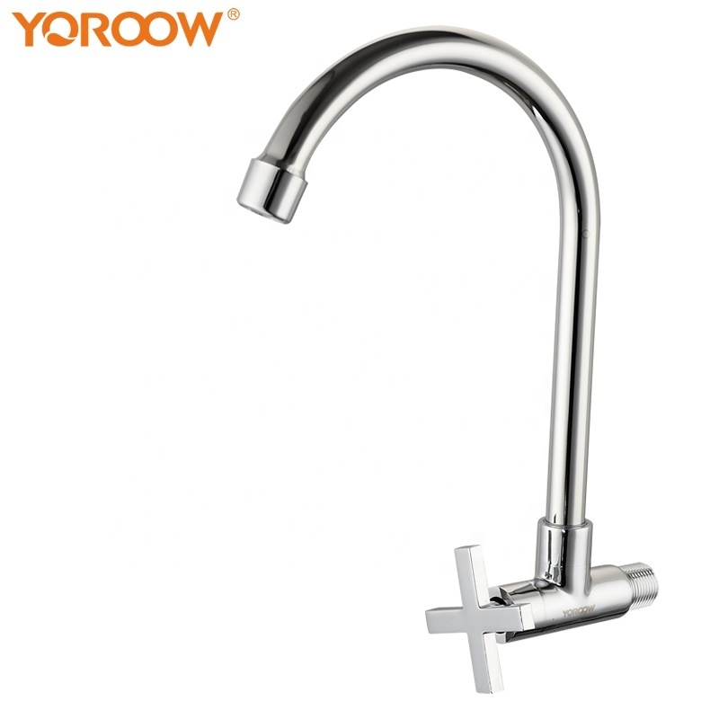 High standards pull out folding wall mounted kitchen sink faucet cold water brass body kitchen faucet