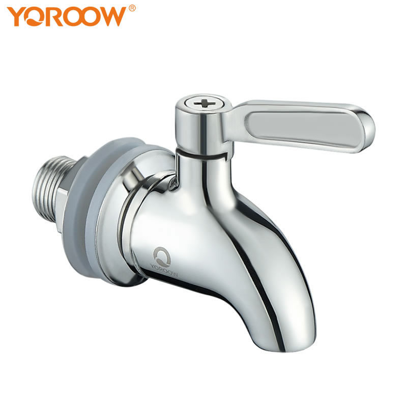 304 Stainless Steel Beverage Dispenser Replacement Faucet Tap Spigot for Barrel Fermenter Wine Beer Juice Dispenser Faucet