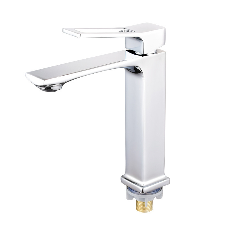 Factory customized bibcock zinc single lever long body brass valve core quick open water tap