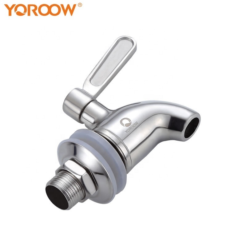 304 Stainless Steel Beverage Dispenser Replacement Faucet Tap Spigot for Barrel Fermenter Wine Beer Juice Dispenser Faucet