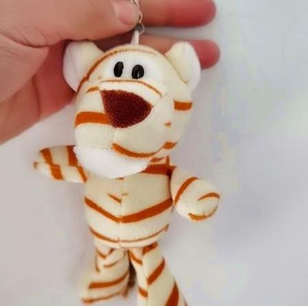 Mini Plush Keychain Elephant Lion Tiger Pendant Stuffed Animal Toys Accessories Wholesale