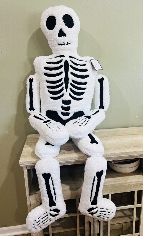 Giant Halloween Skeleton Pillow Life Size Stuffed Toy Plush Throw Skeleton Pillow Decoration