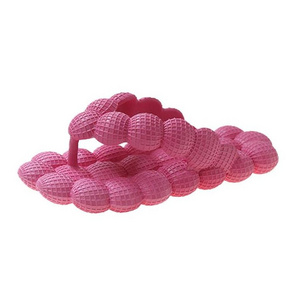 New Women's Summer Unisex Bubble Slippers Eva Slides Massage Ball Flip Flops Shoes Lychee slippers