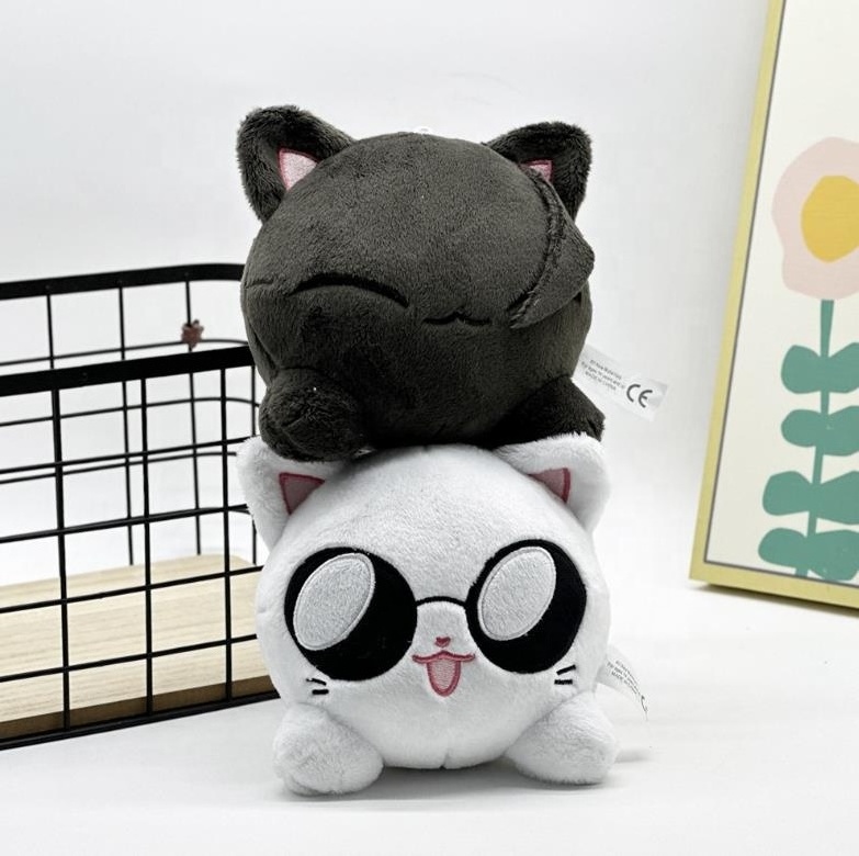 2024 New Design Jujutsu Kaisen Anime Plush Keychain Gojo Satoru and Geto Suguru Cat JJK Plush Toy