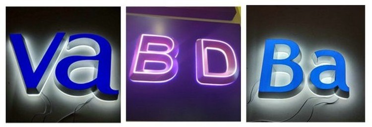 Custom 3D led logo  acrylic signage illuminated alphabet letter sign board