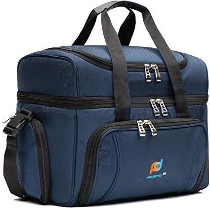 Insulated Compartment coller bag 2 Heat Sealed Soft Peva Liner with Many Pockets Strong Double Zipper Padded Straps