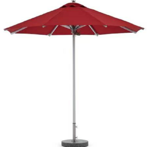 8ft polyester waterproof Red parasol cover middle pole aluminum patio umbrella outdoor picnic umbrella