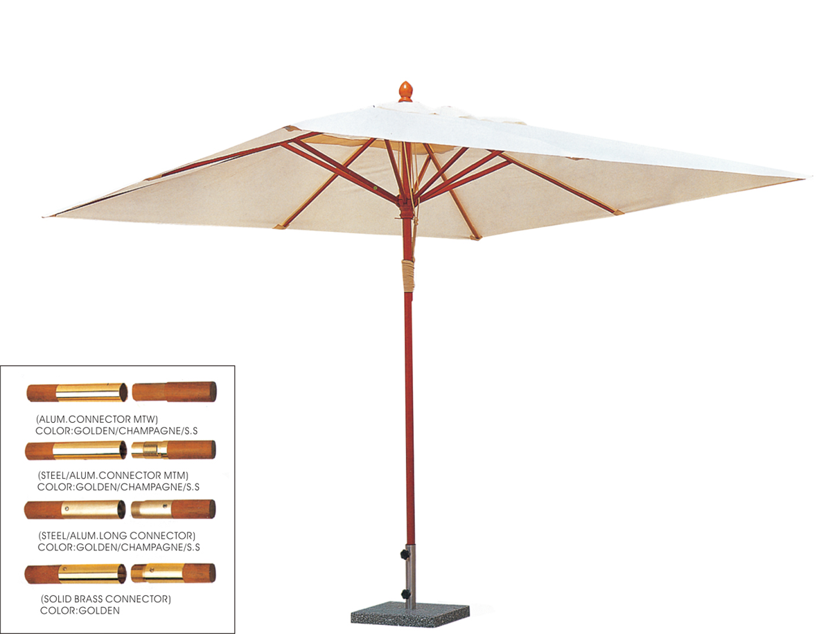 9ft  white wood patio umbrella outdoor  central pole swimming pool umbrellas wooden beach  umbrella