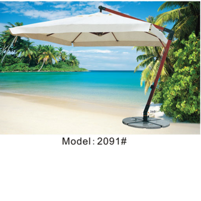 Outdoor wood like aluminum pole beach umbrella  garden umbrella parasol patio umbrella