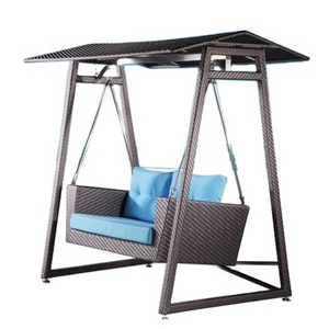 Light weight Outdoor rattan swing chair benches garden patio swing chair and benches