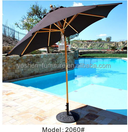 Outdoor beach Swimming pool aluminum pole  umbrella parasol sun shade umbrella