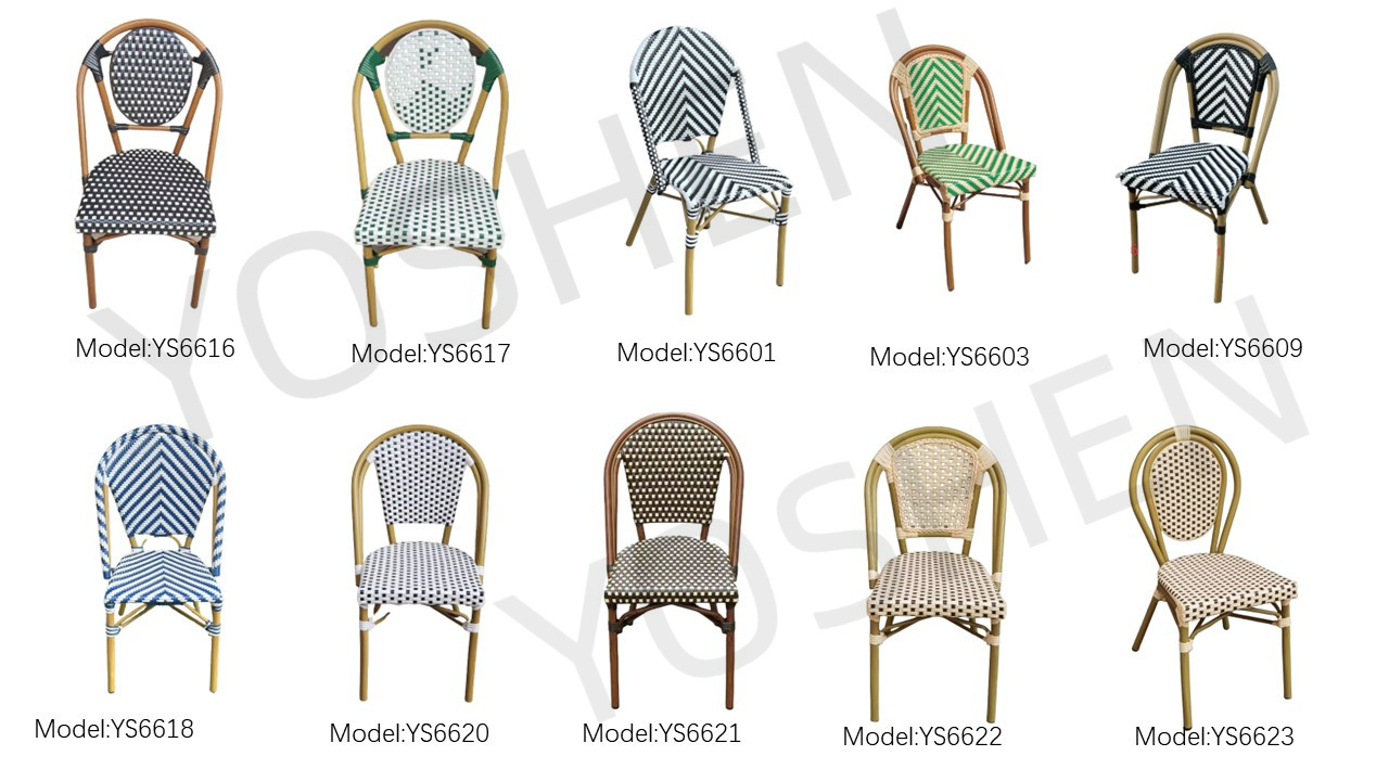 Hotel furniture outdoor brown dining table chairs rattan furniture 4 seat dining chairs garden furniture chairs