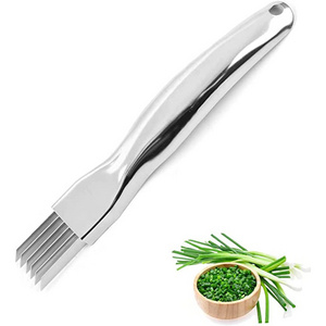 Scallion Cutter With 6 Blades Chopped Green Onion Knife Vegetable Sharp Shred Kitchen Useful Accessories Cooking Supplies