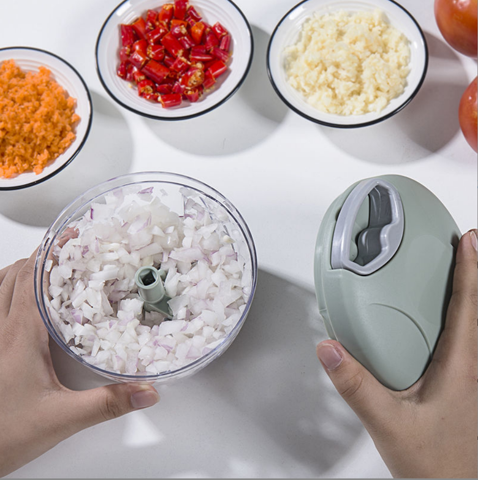 Meat Garlic Crusher Mini Food Crusher Vegetable Crusher Chopper Shredder Manual Press Kitchen Utility Gadget Shredder