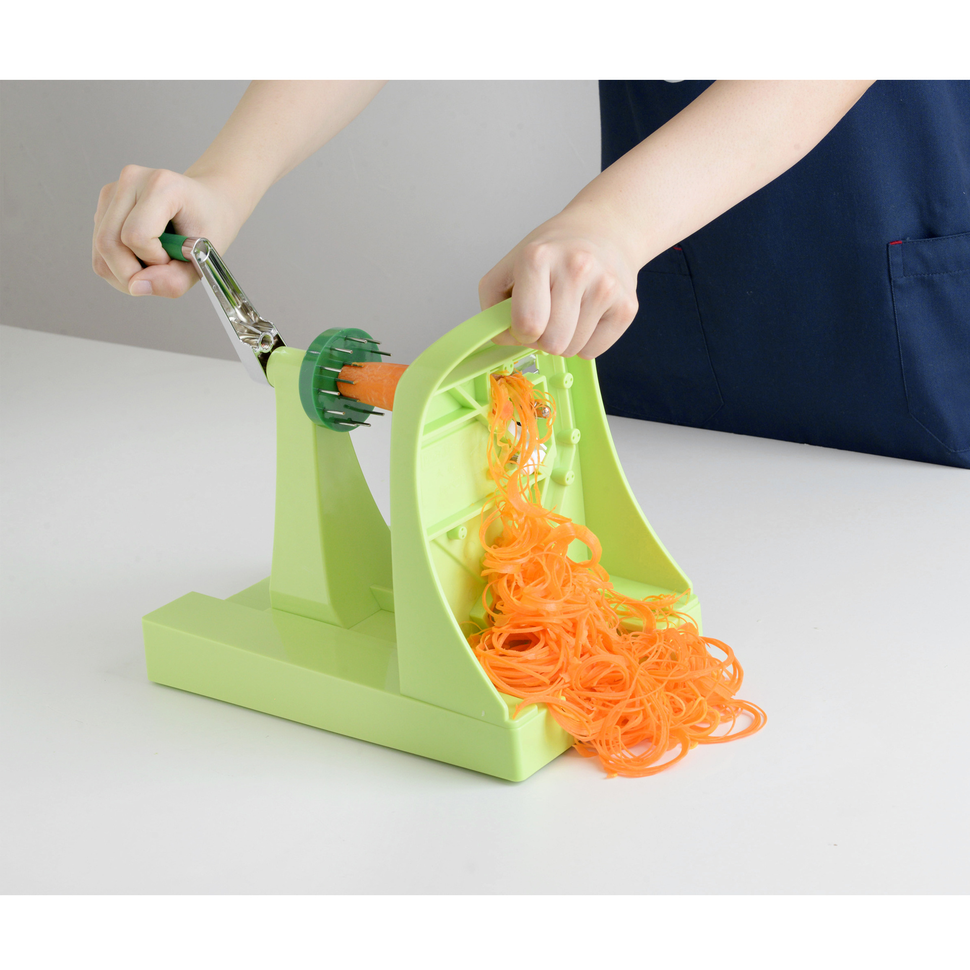 2023 Hot sale multifunctional adjustable thickness vegetable spiral slicer kitchen tools vegetable spiral slicer