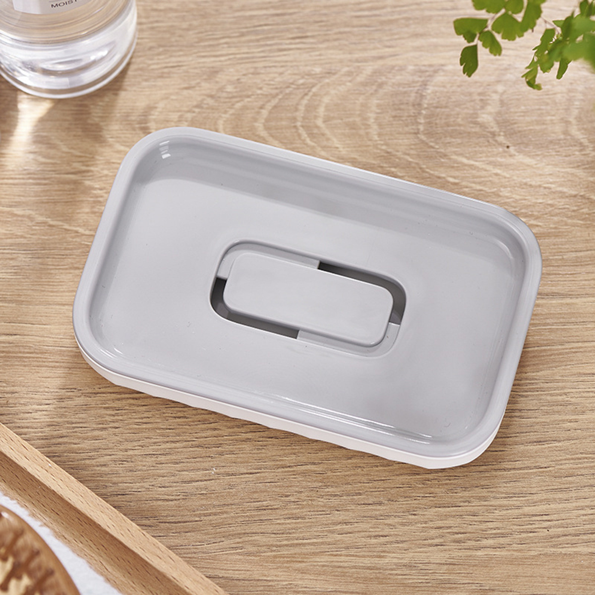 Wholesale bulk nordic Wave Series Double Layer Drain Modern design High quality Plastic Soap dish