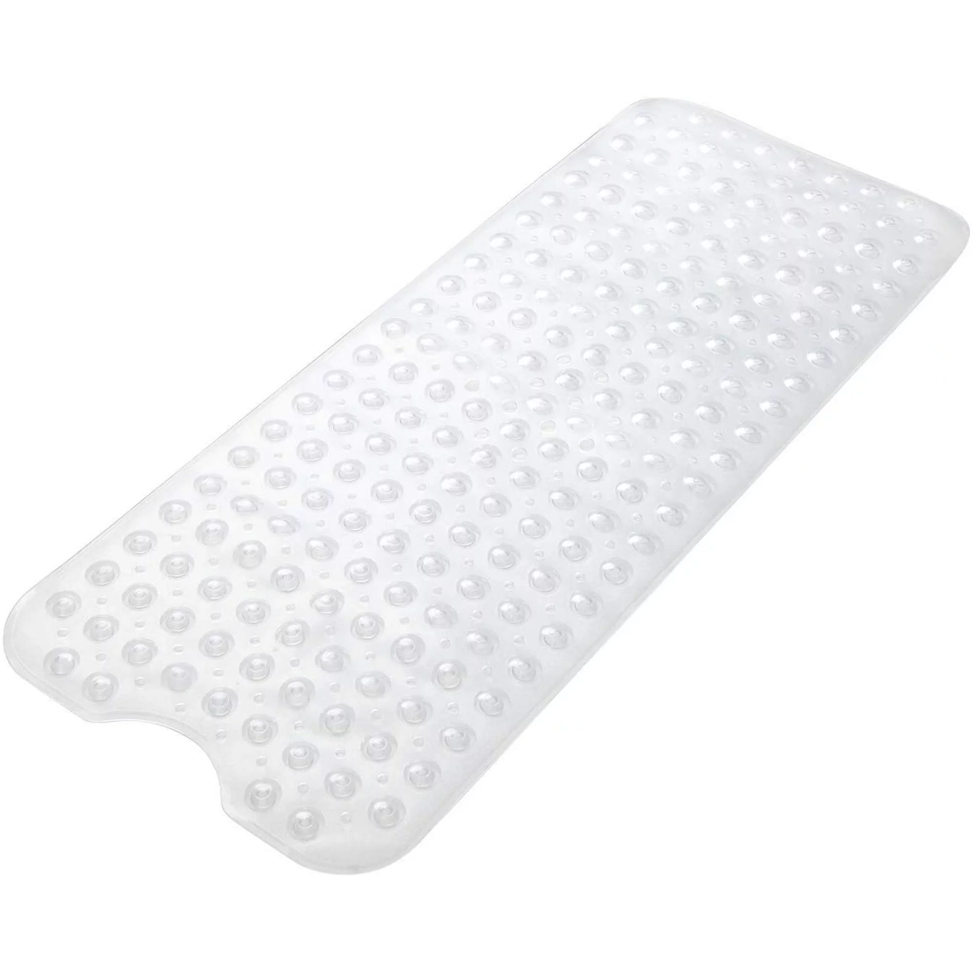 Machine Washable Non-Slip Clear Shower Mats Bath Tub Mat with Suction Cups and Drain Holes