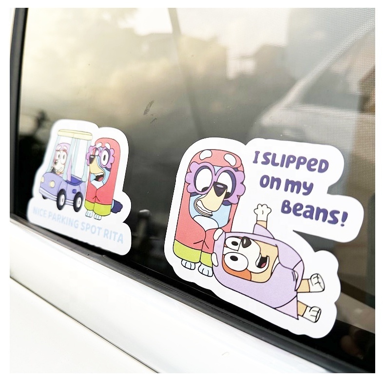 Customize Waterproof Uv Proof Removable Cheap Adhesive Cute Car Anime Peeker Stickers Decal Body sticker