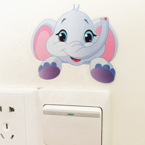 New Design Cartoon PVC Sticker Removable Home Decoration Switch Wall Decal Sticker For Kid Room