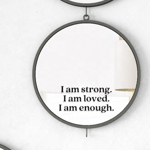 Custom Inspiration Acrylic Affirmation Mirror Stickers PVC Vinyl You Are Enough Word Mirror Motivation Vinyl Decal Sticker