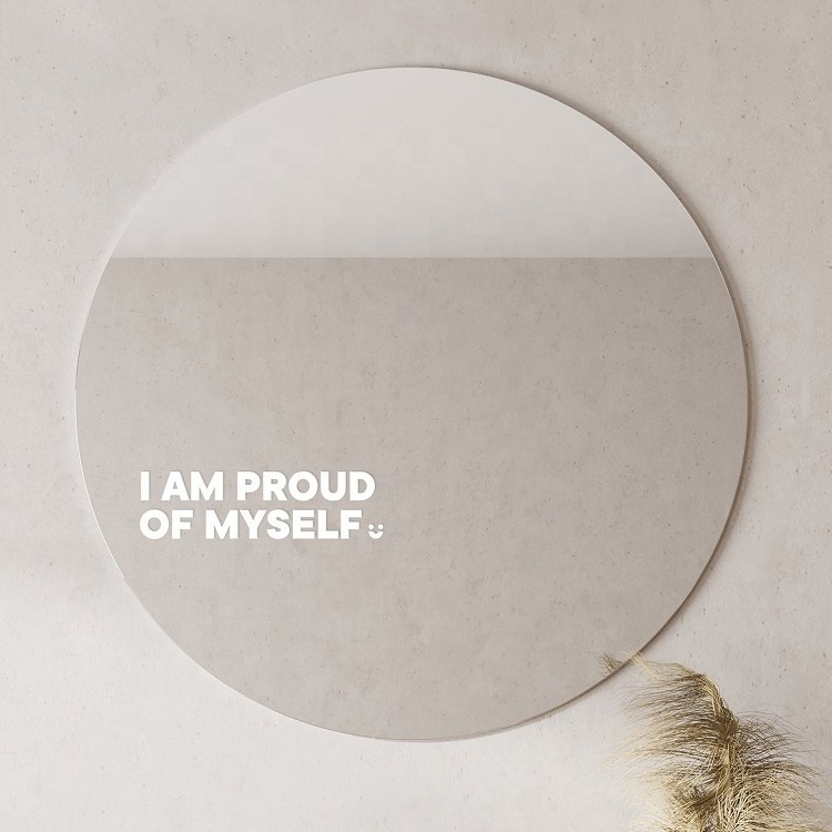 Custom Inspiration Acrylic Affirmation Mirror Stickers PVC Vinyl You Are Enough Word Mirror Motivation Vinyl Decal Sticker