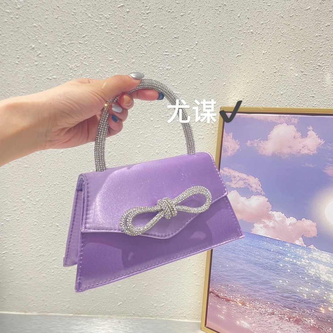 Luxury 2023 Girls Crossbody Bag Women Bridal Wedding Purse Prom Silk Clutch Bag Party Evening Bags Purses