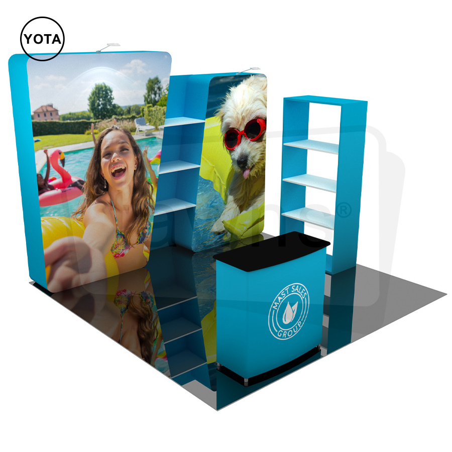 Tawns Portable Photo Booth Aluminum 3x3 Size Modular Exhibition Stand Trade Show Booth for Advertising