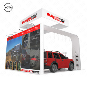 Tawns Modular Exhibition Stand Aluminum Tube Frame Easy Install Portable Reusable Tension Fabric Promotion 6x6 Trade Show Booth